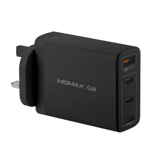 Momax Oneplug 100W 4-Port Gan Charger - Black