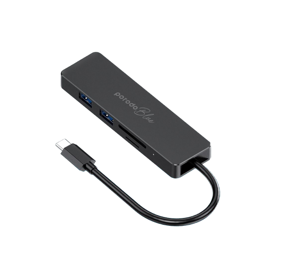 Porodo Blue 5-Port USB-C Hub