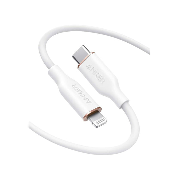 Anker PowerLine III flow USB-C With Lightning Connector 0.9m-White