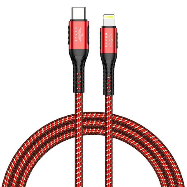 Brave Braided Data Cable Type-C to Lightning BDC-36 - Red