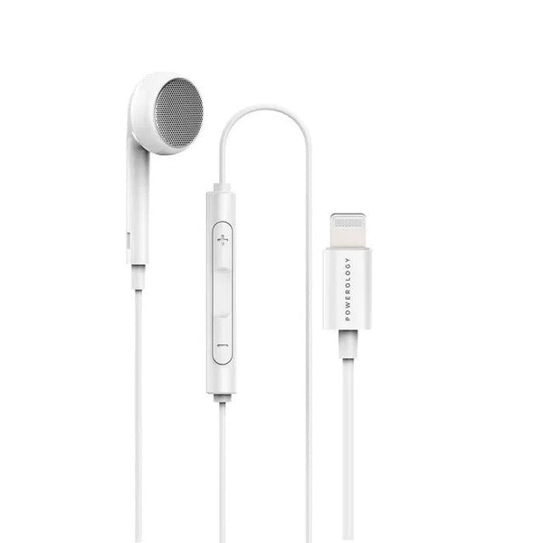 Powerology Lightning Mono Earphone-White