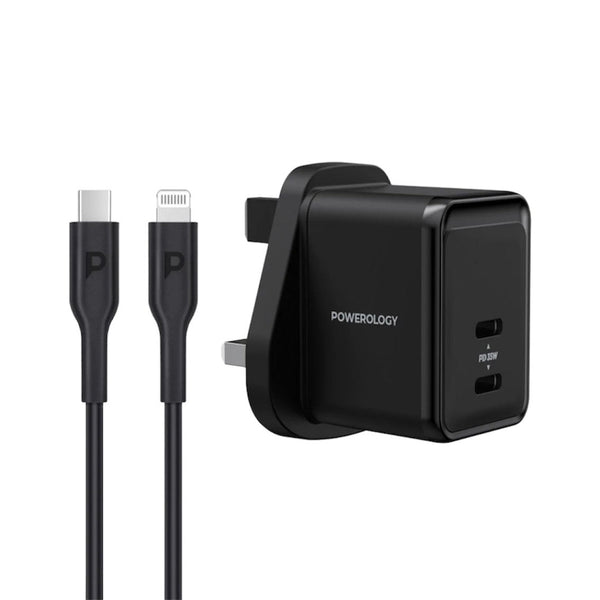 Powerology Super Compact Gan Charger 35W - Black