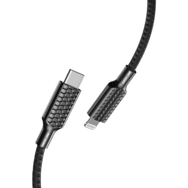 Green Casablanca Type-C to Lightning Cable 1.2m-Black