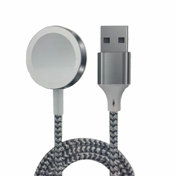 كابل شحن USB مغناطيسي أخضر بطول 1.2 متر لساعة أبل