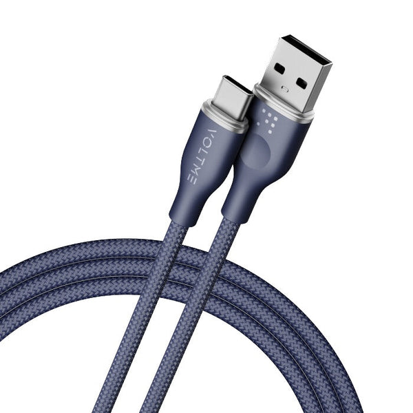 Voltme Powerlink Nylon USB-A to USB-C Cable 1M 60W